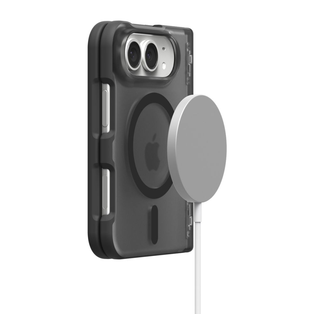 Coque iPhone Duo Spigen Ultra Hybrid Pro MagFit Noir givré — visuel 5