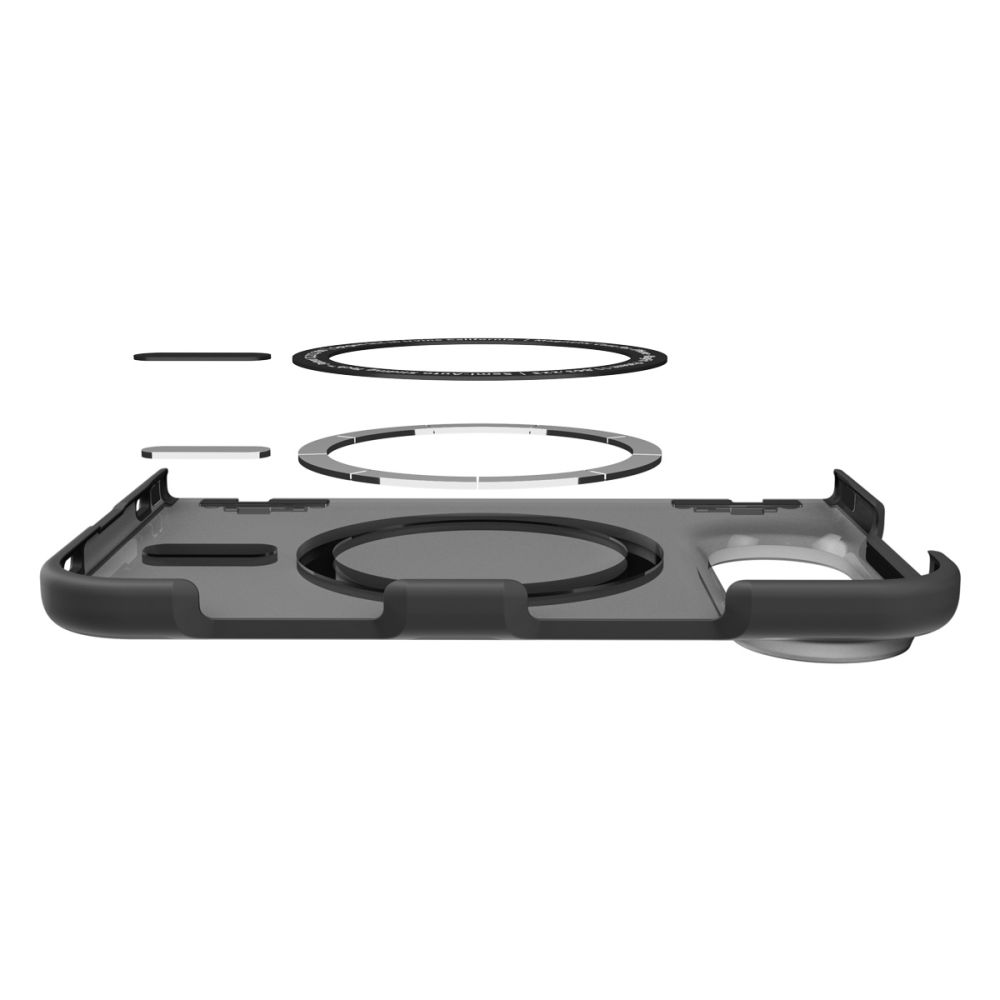 Coque iPhone Duo Spigen Ultra Hybrid Pro MagFit Noir givré — visuel 6