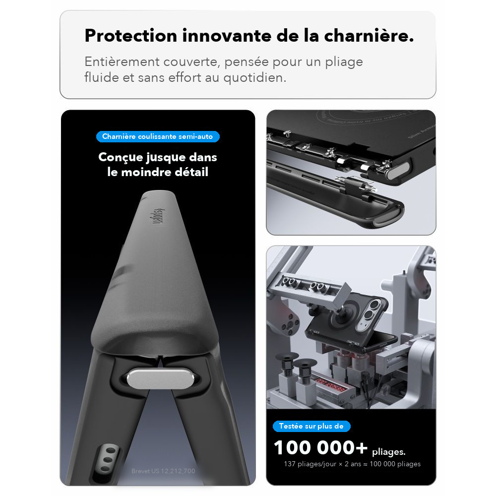 Coque iPhone Duo Spigen Ultra Hybrid Pro MagFit Noir givré — visuel 9