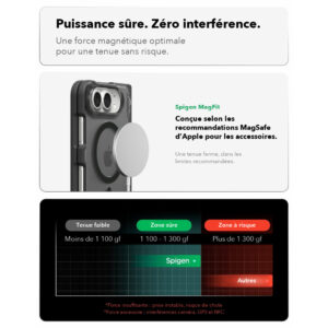 Coque iPhone Duo Spigen Ultra Hybrid Pro MagFit Noir givré — visuel 11