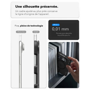 Coque iPhone Duo Spigen Ultra Hybrid Pro MagFit Noir givré — visuel 13
