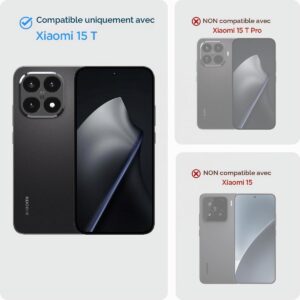 Coque Rugged Armor Spigen pour Xiaomi 15T noir mat — visuel 2
