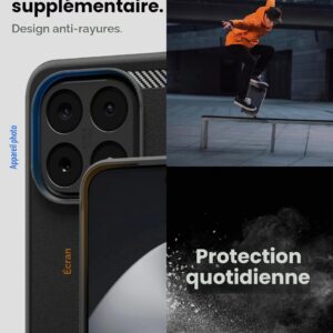 Coque Rugged Armor Spigen pour Xiaomi 15T noir mat — visuel 5