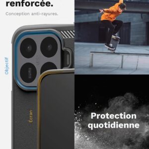 Coque Rugged Armor Spigen pour Xiaomi 17T noir mat — visuel 5