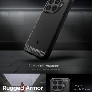 Coque Rugged Armor Spigen pour Xiaomi 17T noir mat — visuel 8